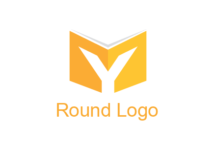 Letter Y with book logo