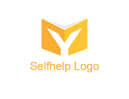 Letter Y with book logo