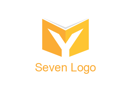 Letter Y with book logo