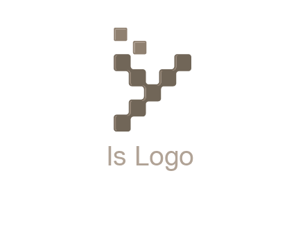 Digital letter Y logo