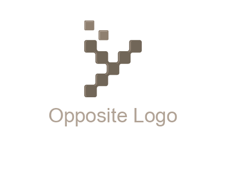 Digital letter Y logo