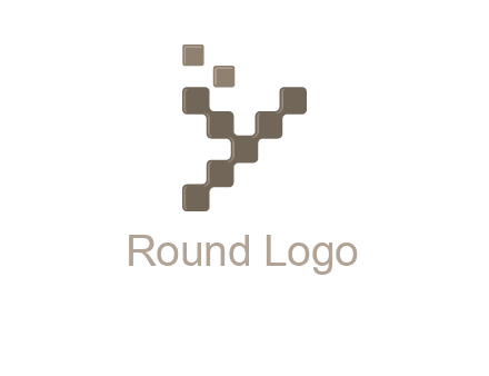 Digital letter Y logo