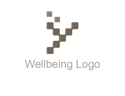 Digital letter Y logo