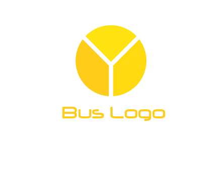 Letter Y forming pie chart logo