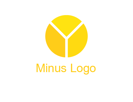 Letter Y forming pie chart logo