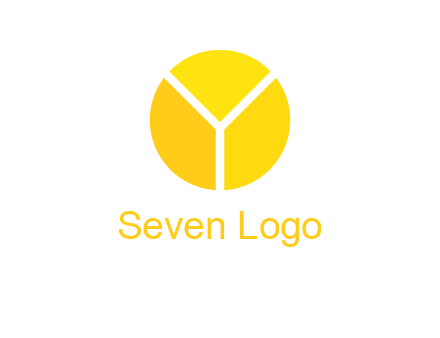 Letter Y forming pie chart logo