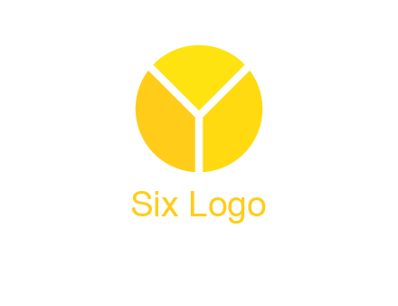 Letter Y forming pie chart logo