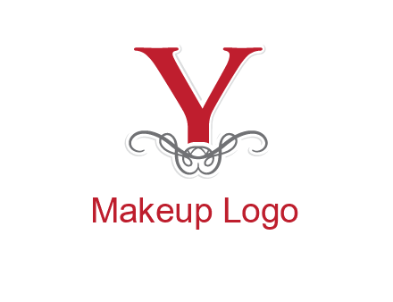Letter Y with ornament logo