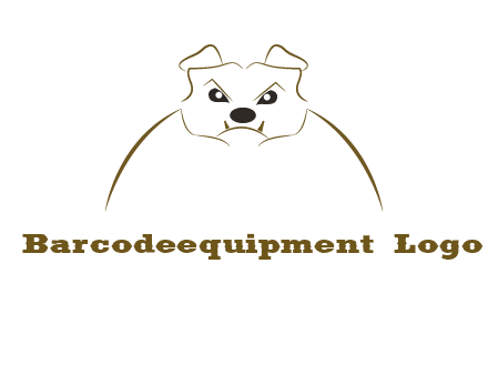 outline of bulldog head logo