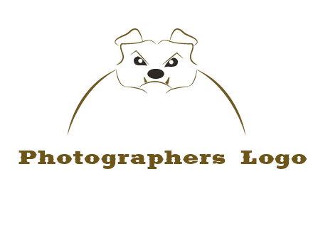 outline of bulldog head logo