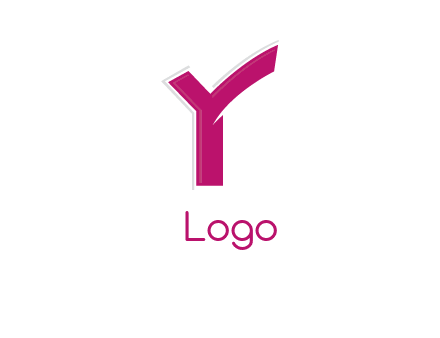 abstract letter Y logo