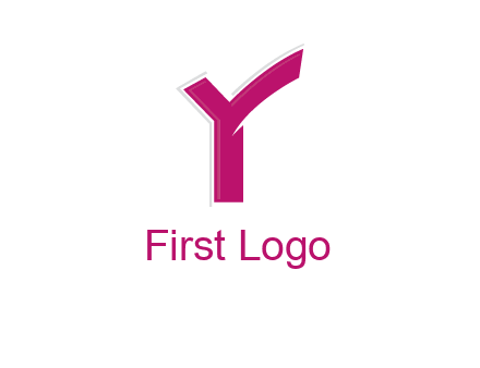 abstract letter Y logo
