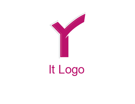 abstract letter Y logo