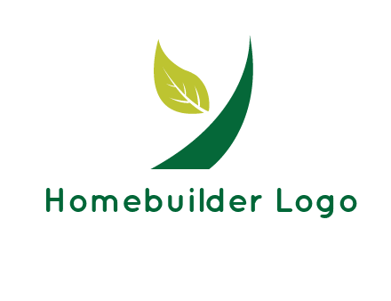 Letter Y made of leaf logo