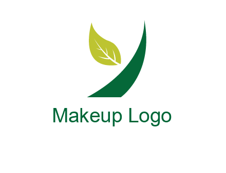 Letter Y made of leaf logo