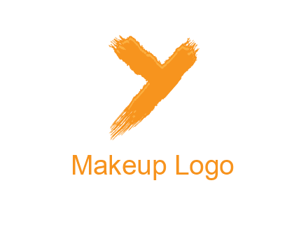 letter Y in brush stroke logo