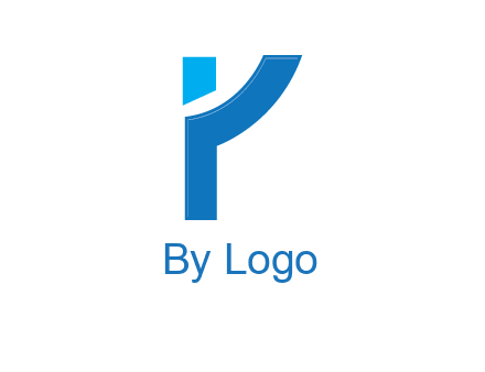 abstract person forming letter Y logo