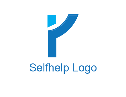 abstract person forming letter Y logo