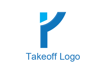 abstract person forming letter Y logo