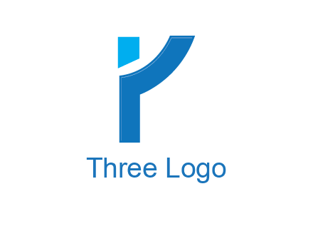 abstract person forming letter Y logo