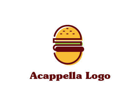abstract burger logo