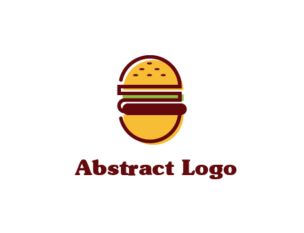 abstract burger logo
