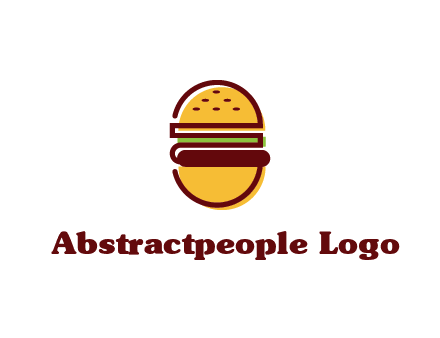 abstract burger logo
