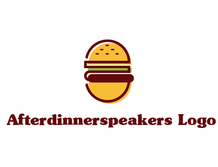 abstract burger logo