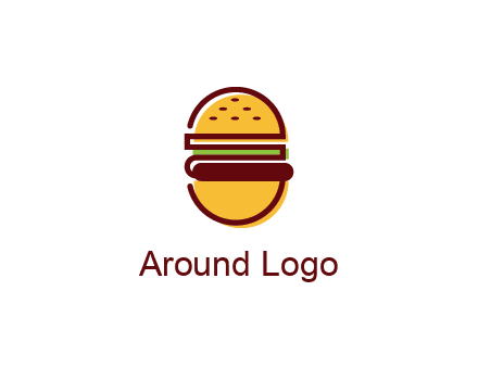 abstract burger logo
