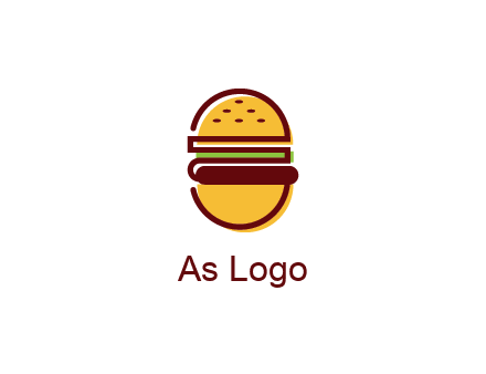abstract burger logo