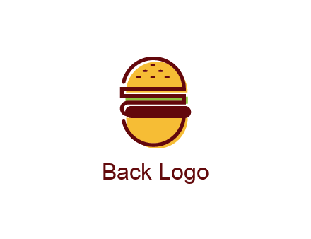 abstract burger logo