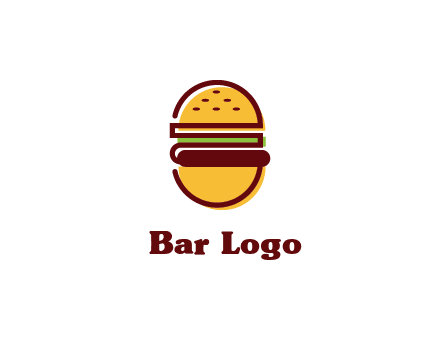 abstract burger logo