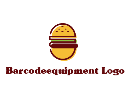 abstract burger logo