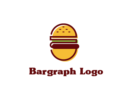 abstract burger logo