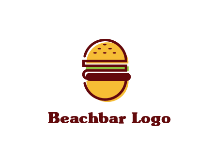 abstract burger logo
