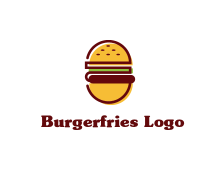 abstract burger logo