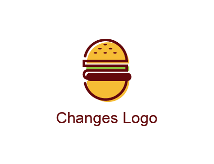 abstract burger logo