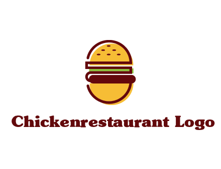 abstract burger logo
