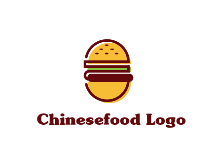 abstract burger logo