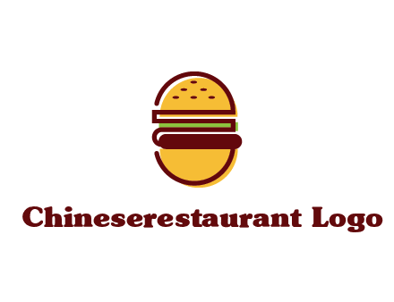 abstract burger logo