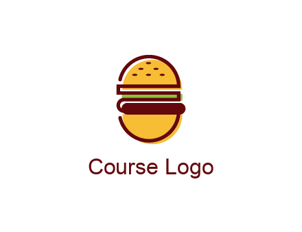 abstract burger logo