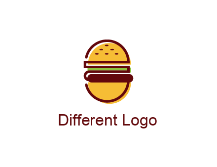 abstract burger logo