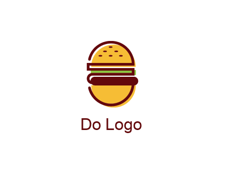 abstract burger logo