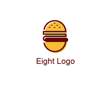 abstract burger logo