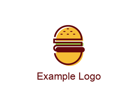 abstract burger logo