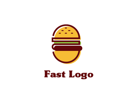abstract burger logo