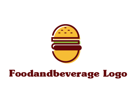 abstract burger logo