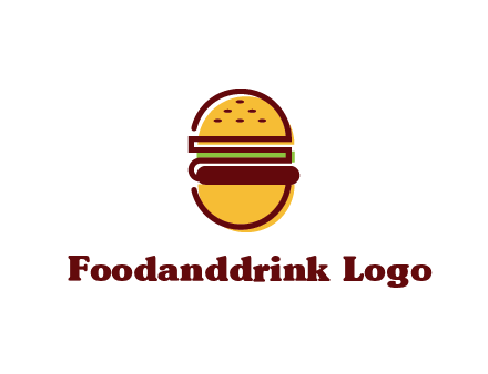 abstract burger logo