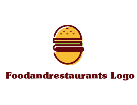 abstract burger logo