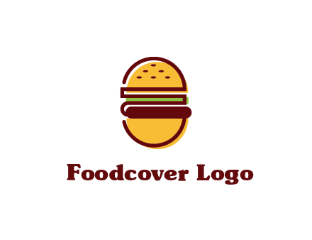abstract burger logo